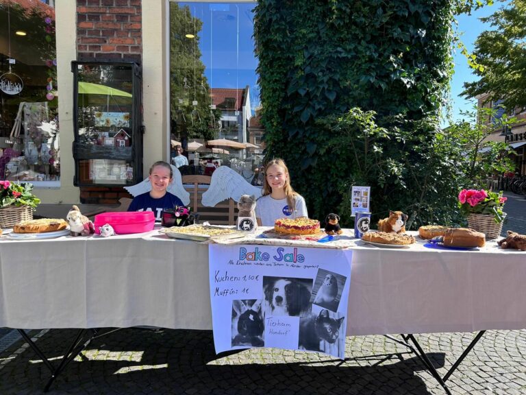 Kuchenverkauf für den guten Zweck
